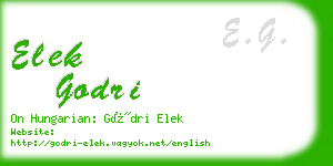 elek godri business card